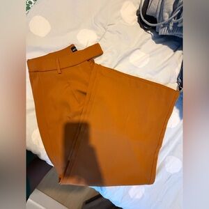 Burnt Orange Wide-Leg Pants